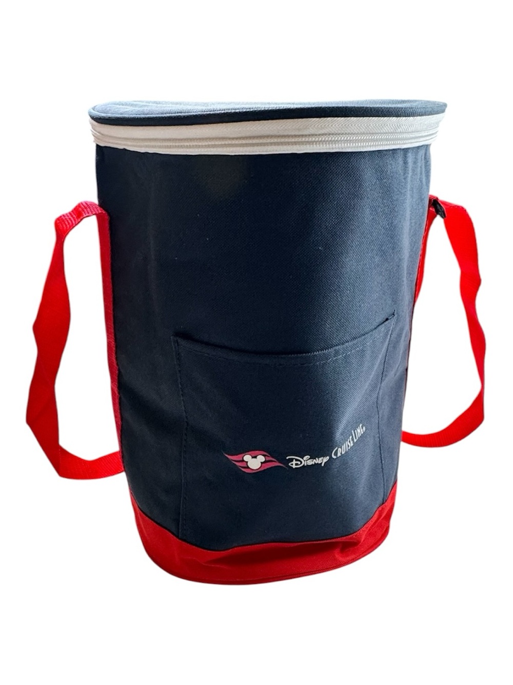 NWOT Disney Cruise Line Insulated Cooler Bag Navy Blue Red Strap Logo 2017